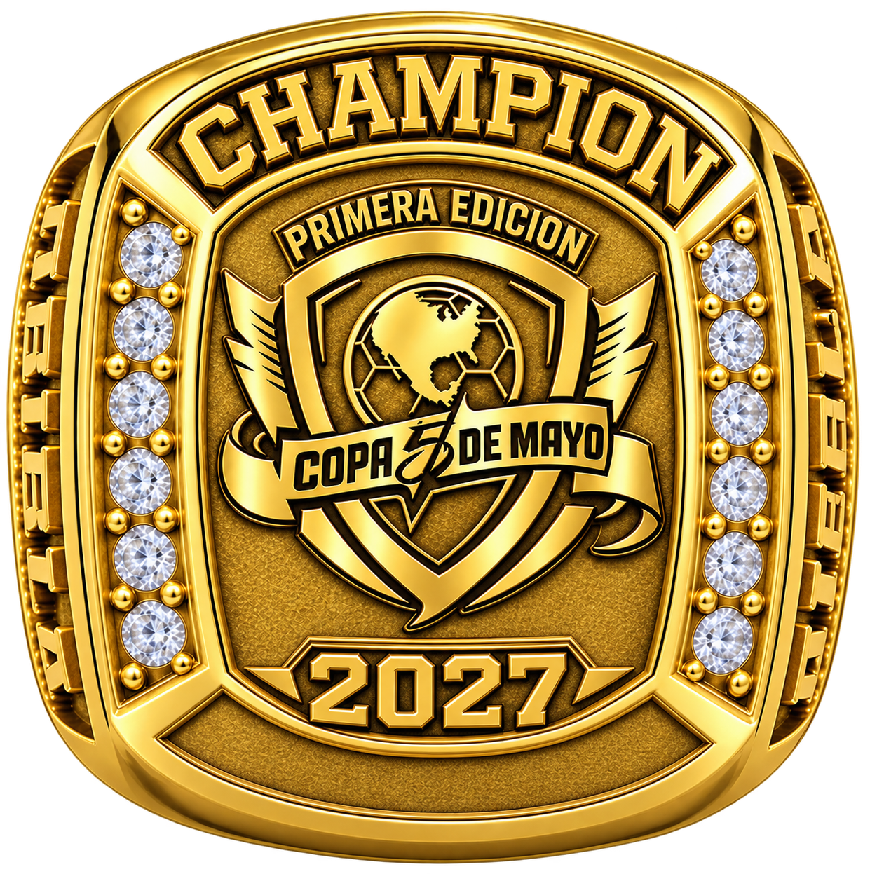 Anillo de campeón en oro de la Copa 5 de Mayo Puebla